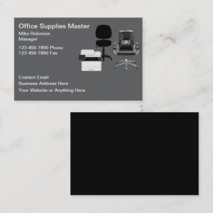 Cartes de visite Fournitures de bureau