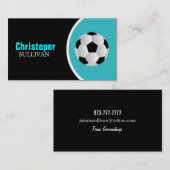 Cartes de visite frais de ballon de football (Devant / Derrière)