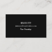 Cartes de visite frais de ballon de football (Dos)