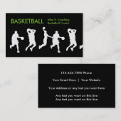 Cartes de visite frais de basket-ball (Devant / Derrière)
