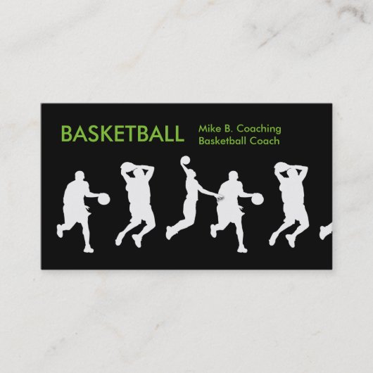 Cartes de visite frais de basket-ball (Devant)