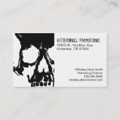 Cartes de visite frais de crâne (Dos)