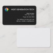 Cartes de visite frais de logo de technologie (Devant / Derrière)