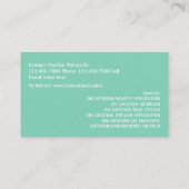 Cartes de visite frais de maquilleur (Dos)