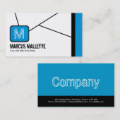 Cartes de visite frais de monogramme (Devant / Derrière)