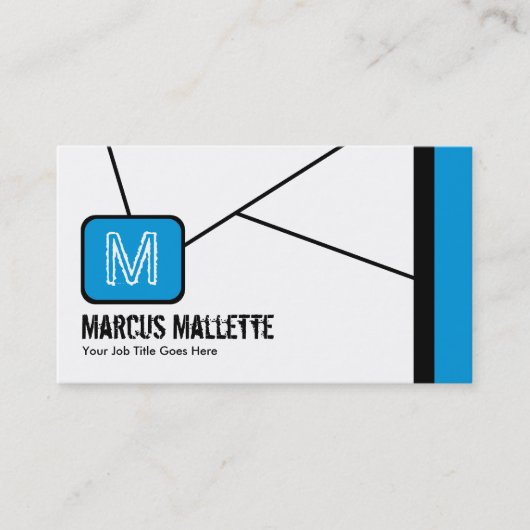 Cartes de visite frais de monogramme (Devant)