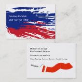 Cartes de visite frais de peintre (Devant / Derrière)