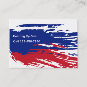 Cartes de visite frais de peintre