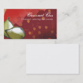 cartes de visite frais de restauration de chef de (Devant / Derrière)