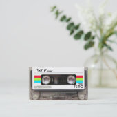 Cartes de visite frais d'enregistreur à cassettes (Debout devant)