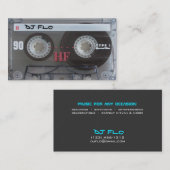 Cartes de visite frais d'enregistreur à cassettes (Devant / Derrière)