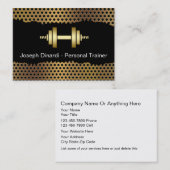 Cartes de visite frais d'entraîneur de forme (Devant / Derrière)