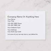 Cartes de visite frais d'entraîneur de forme (Dos)