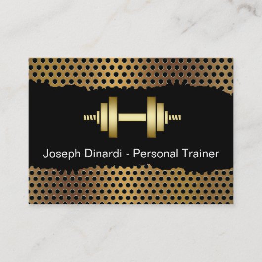 Cartes de visite frais d'entraîneur de forme (Devant)