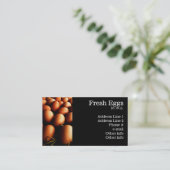 Cartes de visite frais d'oeufs (Debout devant)