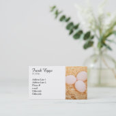 Cartes de visite frais d'oeufs (Debout devant)