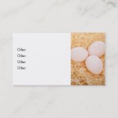 Cartes de visite frais d'oeufs (Dos)