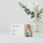 Cartes de visite frais d'oeufs (Debout devant)
