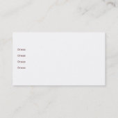 Cartes de visite frais d'oeufs (Dos)