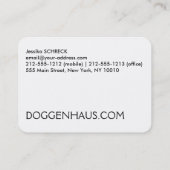 Cartes de visite français de Bulldog (Dos)