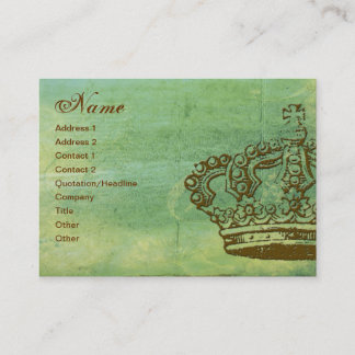 Cartes de visite français de parchemin de couronne