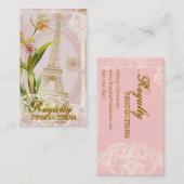 Cartes de visite français de style d'antiquité de (Devant / Derrière)