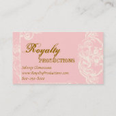 Cartes de visite français de style d'antiquité de (Dos)