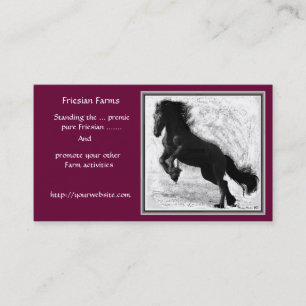 Cartes de visite frisons de ferme