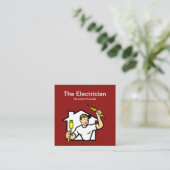 Cartes de visite futés d'électricien (Debout devant)