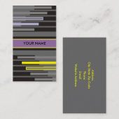 Cartes de visite futuristes (Devant / Derrière)