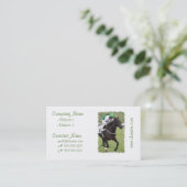 Cartes de visite galopants de cheval de course (Debout devant)