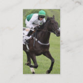 Cartes de visite galopants de cheval de course (Dos)