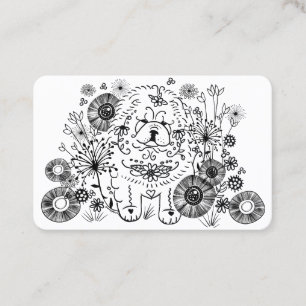 cartes de visite GARDEN DOODLE Chow - PERSONNALISE