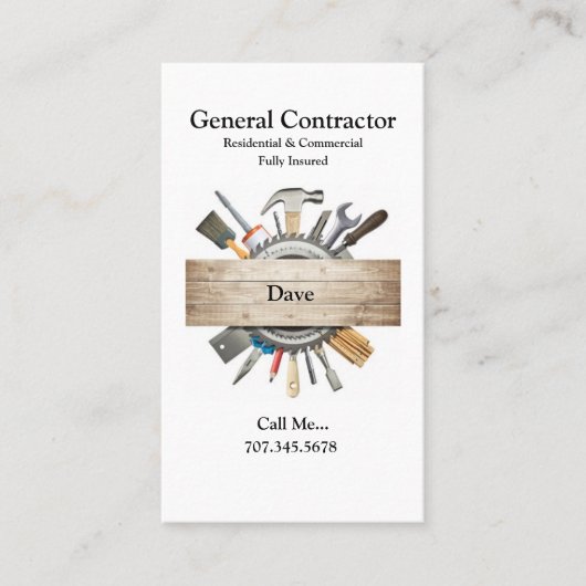 Cartes de visite généraux (Devant)