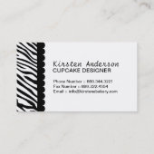 Cartes de visite géniaux de boulangerie de petit (Dos)