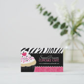 Cartes de visite géniaux de boulangerie de petit (Debout devant)