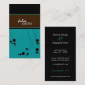 Cartes de visite géniaux de points (Devant / Derrière)