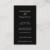 Cartes de visite géniaux de points - (Dos)