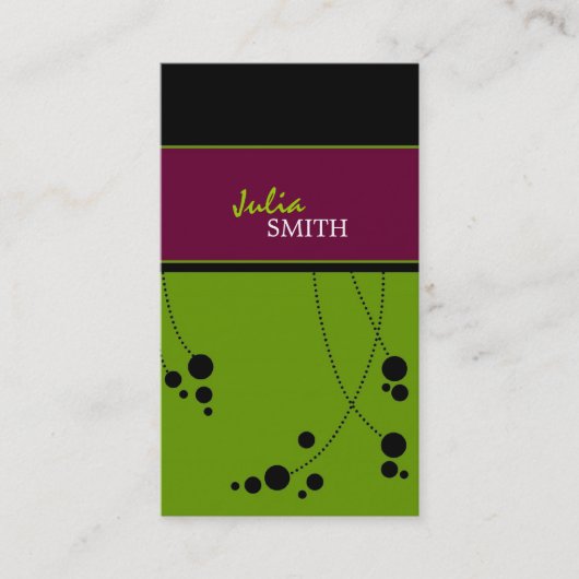 Cartes de visite géniaux de points (Devant)