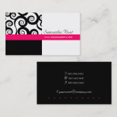 Cartes de visite géniaux de remous (Devant / Derrière)