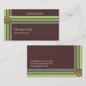 Cartes de visite géométriques (Devant / Derrière)