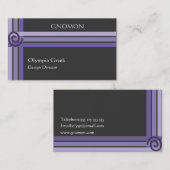 Cartes de visite géométriques (Devant / Derrière)