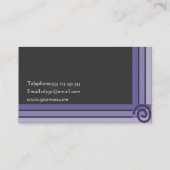 Cartes de visite géométriques (Dos)