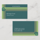 Cartes de visite géométriques (Devant / Derrière)