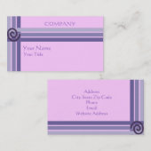 Cartes de visite géométriques (Devant / Derrière)