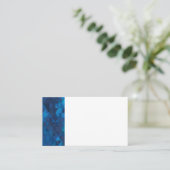 Cartes de visite géométriques bleus/blancs (Debout devant)