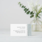 Cartes de visite géométriques modernes | Jade gris (Debout devant)