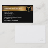 Cartes de visite gériatriques de psychologue (Devant / Derrière)