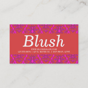 CARTES DE VISITE GIRLY DE DAMASSÉ