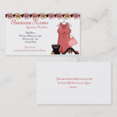 Cartes de visite Girly de vêtements et (Devant / Derrière)